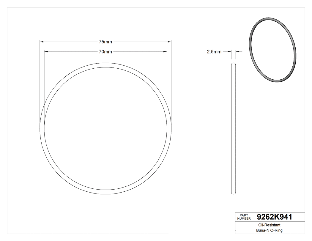 Technical drawing - 9262K941
